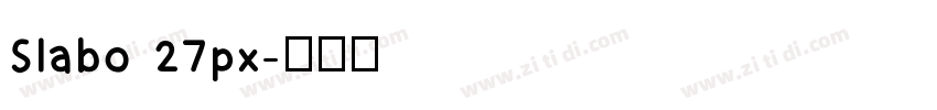 Slabo 27px字体转换
